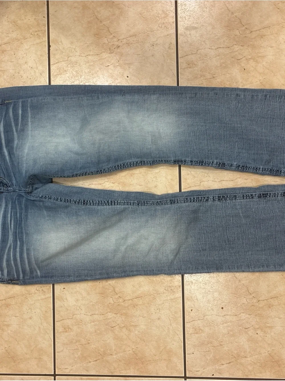 Salvage Men's Faded Blue Bootcut Jeans